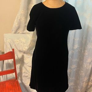 Black Liz Claiborne velveteen dress